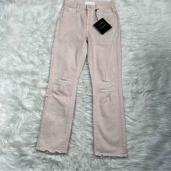 New MOTHER Denim High Waisted Rascal Ankle Jeans The Devil Drinks Coffee NWT 24 - Picture 2 of 16